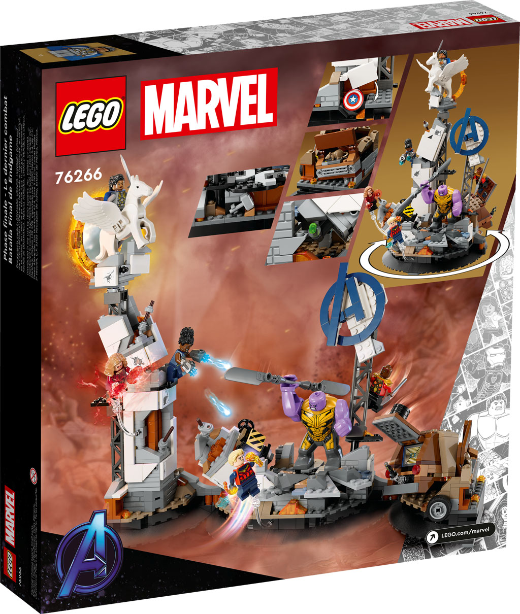 LEGO Marvel Summer 2023 sets recreate Infinity War Endgame and No Way Home