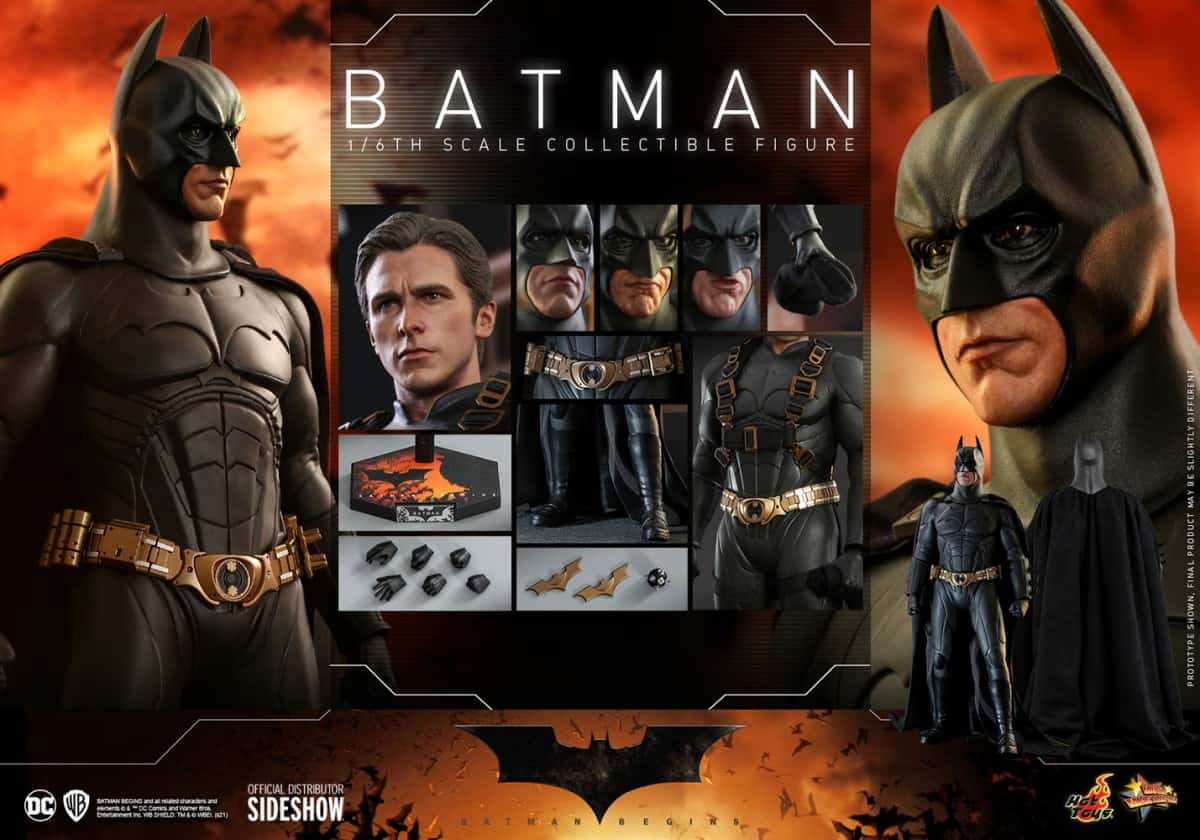 Hot Toys unveils new Batman Begins Movie Masterpiece collectible Batman  figure